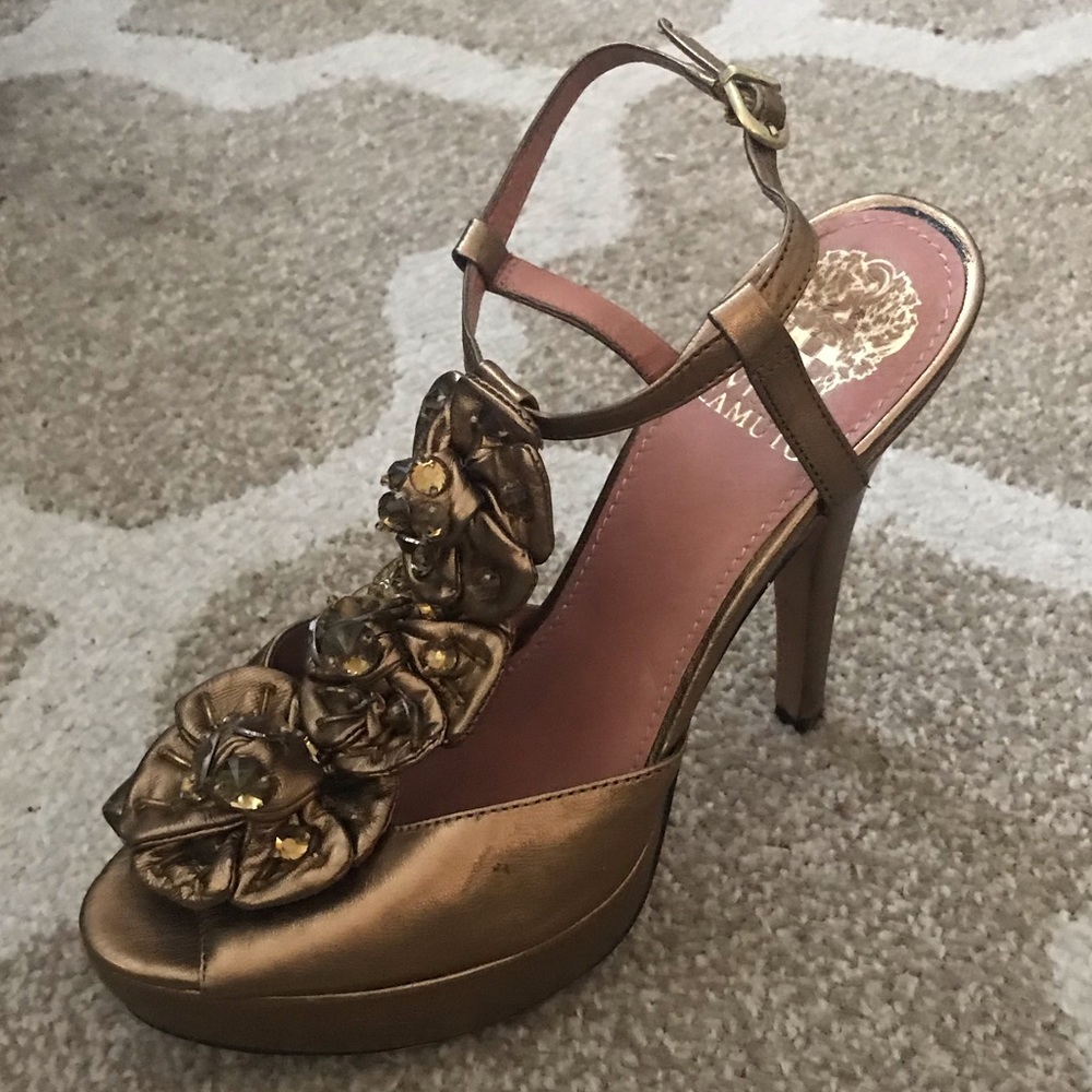 Vince Camuto peep toe pumps